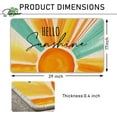 thumbnail image 3 of Hello Sunshine Spring Summer Decorative Front Door Mat, Watercolor Sun Doormat Indoor Outdoor Non-Slip Floor Entryway Rug, Seasonal Home Kitchen Decoration 17x30 Inch, 3 of 6