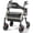 Champagne Gold, variant on HOMLAND Walkers for Seniors with Memory Foam Seat, 350lb Capacity Heavy-Duty Aluminum Frame Adult Rollator, Foldable Mobility Walker Height-Adjustable 8" Big Rubber Wheels,Red