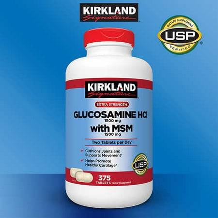 Kirkland Glucosamine with MSM, 375 Tablets