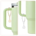 thumbnail image 3 of Uxcell 2pcs Letter Charm Accessories Round Chain Cup Charm for Tumbler Cup, Gold/Silver(Letter Z), 3 of 5