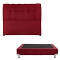thumbnail image 1 of Box Base Cama Matrimonial + Cabecera Nube Rojo, 1 of 8
