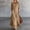 Khaki, variant on Odbmxy Collared Womens Maxi Dress Fall 3/4 Sleeve Tunic Regular Button Shirt Dress Women Shift Solid Color with Pockets