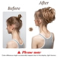 thumbnail image 5 of Large Messy Bun Hair Piece, Wavy Curly Scrunchie Synthetic Chignon Ponytail Hair Extensions, Thick Updo Hairpieces for Women, Fake Hair Bun Scrunchies for Daily Wear, 5 of 6