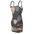 thumbnail image 6 of Ladies Elegant Sling Sleeveless Sexy Dress flowers, 6 of 6