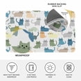 thumbnail image 4 of Cute Cats Animals Doormat Outdoor Entrance 20"x31.5", Pets Colorful Cartoon Simple Absorb Moisture Dirt Door Mats, Non-Slip Rubber Backing Floor Mats Indoor, Low-Profile Front Door Rugs, 4 of 9