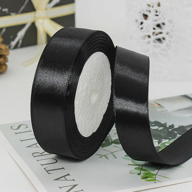 Cinta decorativa para exteriores | Cinta de satén de poliéster para envolver regalos, decoraciones de bodas y manualidades.