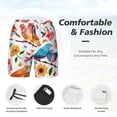 thumbnail image 3 of Honeii Flowers Birds And Butterflies Print Men's Swim Shorts,Mens Swim Trunks,Breathable Mesh Beach Shorts for Swimming,Surfing, and Beach Activities-X-Large, 3 of 6