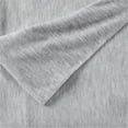 thumbnail image 6 of Great Bay Home Heathered Melange T-Shirt Jersey Knit Wrinkle Resistant Sheet Set  (Twin XL, Light Grey), 6 of 7