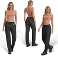 thumbnail image 4 of FEN AI Black Cargo Pants Women Quick Dry Hiking Pant UPF 50 Lightweight Work Camping Travel Trousers with Deep Pockets, 4 of 9