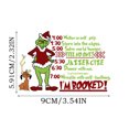 thumbnail image 2 of Adornos navideños Kagetolytai de El Grinch calcomanías de transferencia térmica para planchar color Multicolor, 2 of 2