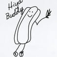 thumbnail image 2 of CafePress - Hiya Buddy! Body Suit - Baby Light Bodysuit, Size Newborn - 24 Months, 2 of 4