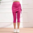 thumbnail image 5 of GILIGEGE Skirted Leggings for Women Gym Yoga Legging with Skirts Uv Boardshorts Elasticity Quick Drying Yoga Sports Leggings Surf Leggings Wetsuit Pants Hot Pink, 5 of 9
