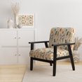 thumbnail image 2 of Designart "Warm Fern Whispers" Beige Floral Upholstered Accent Chair - Cottage Arm Chair For Living Room, 2 of 5