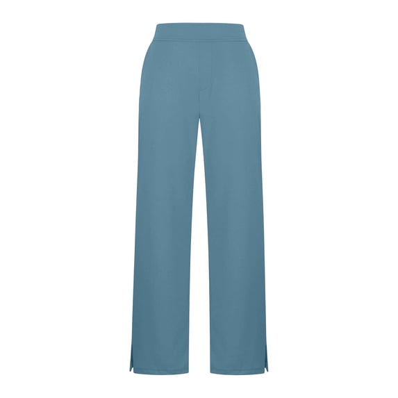 Plus Size Women’s Yoga Pants Elastic High Waist Casual Sweat Pants Side Split Relaxed Fits Workout Trousers with Pockets