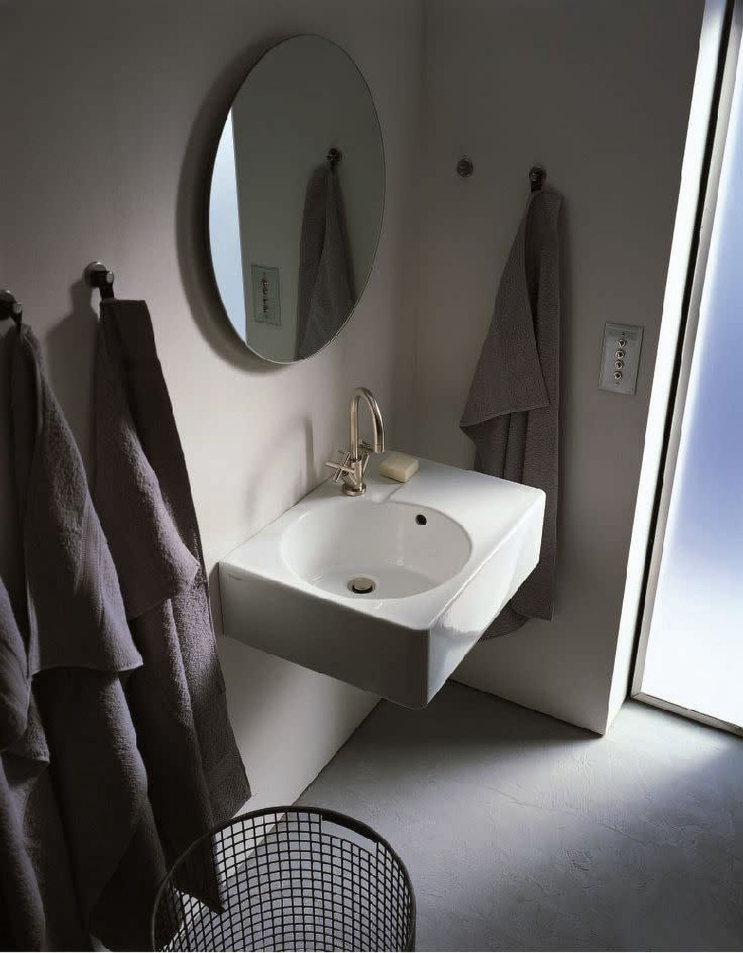 Duravit 0685600011 Design Classics 24-1/4" Rectangular Ceramic Drop In Bathroom Sink -