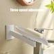 thumbnail image 5 of Jabonera de Pared Ajustable con Drenaje | Soporte Giratorio para Jabón | Plástico Blanco | 22,2 X 6,5 X 6,1 Cm | Organizador de Jabón para Baño, 5 of 6