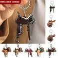 thumbnail image 4 of Apooke Mini Saddle Keychain Western Style for Key Ring Accessory Unique Novelty Gifts Horse Pendant Keychain for Women Girl, 4 of 21