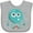 AC-Heather Grey, variant on Inktastic Furry Monster, Blue Monster, Cute Monster, Silly Boys or Girls Baby Bib