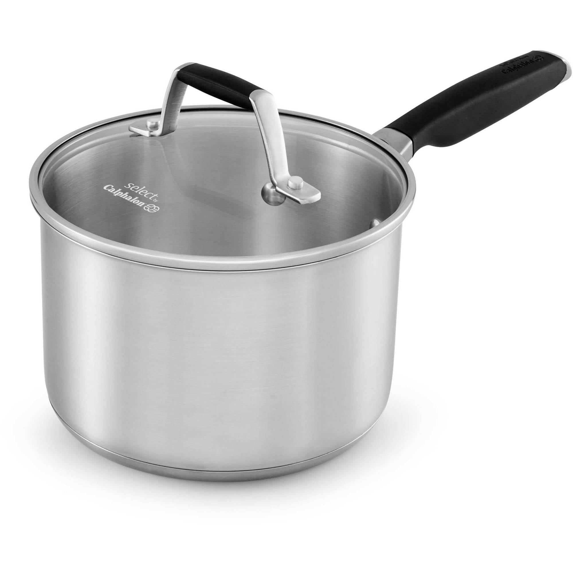 Calphalon Select Stainless Steel 2.5 Quart Saucepan with Cover