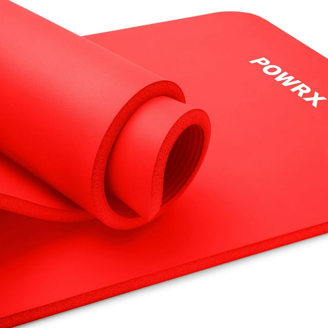 Exercise Yoga Mat Extra Thick Large With Carrying Strip And Bag Nonslip