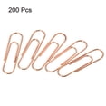 thumbnail image 3 of Uxcell 1.1 Inch Clips de papel niquelados de color rosa dorado con caja para oficina y hogar, paquete de 200, 3 of 5