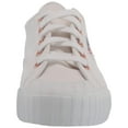thumbnail image 2 of Superga Women's 2630 White/Rose Lace Up Tennis Shoe Cotu Rounded Toe Sneaker (White/Rose, 9.5), 2 of 7