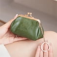 thumbnail image 2 of Cute Retro Buckle Coin Purse Portable Key Bag Versatile Lipstick Storage Bags PU Leather Ladies Fashion Wallets Solid Color Simple Bag, 2 of 4