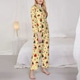 thumbnail image 3 of Haiem Cute insects Pattern Women’s Long-sleeve Sleepwear,Sleepwear Set,2-piece Loungewear Set,Soft PJs Comfy Nightwear with Pockets-XX-Large, 3 of 7