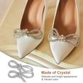 thumbnail image 4 of 2 piezas de cordones de cristal de 39" de longitud para zapatos, cordones brillantes para pantalones deportivos, pantalones cortos y zapatillas, 4 of 6