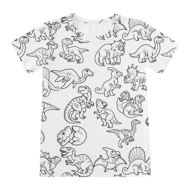 Girls Two Piece Pajama Set Adorable Graphic Print Outfit Comfortable Sleepwear For Daily Relaxation And Activities