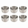 thumbnail image 2 of 6 Tazas de Salsa para Mojar Acero Inoxidable 2 Onzas, Mini Tazones Salsa, Condimentos Metal Reutilizables, Recipientes Moldes (Plateados), 2 of 5