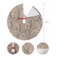 thumbnail image 7 of Vintage Tree Christmas Tree Skirt 36 Inches Large Christmas Skirt Tree, Rustic Birds Botanical Pastoral Brown Tree Skirt Christmas Decorations for Fireplace Party Holidays Indoor Outdoor, 7 of 7