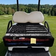 thumbnail image 3 of Xixirimido Golf Cart Seat Covers, Universal Golf Cart Seat Towel Blanket Quilted with 4 Pockets Fits for EZGO, Yamaha, Club Car & More 2-Seat Carts, Retro American Flag, 3 of 8