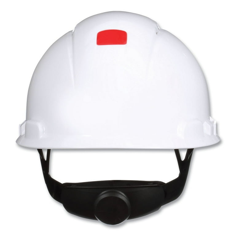 SecureFit H-Series Hard Hats, H-700 Front-Brim Cap with UV Indicator, 4-Point Pressure Diffusion Ratchet Suspension, White