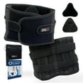 thumbnail image 1 of Cinturón de soporte para la espalda Dr. Arthritis, protector ortopédico para aliviar molestias de espalda, ciática, hernia discal, escoliosis y más, negro, talla mediana, 1 of 5