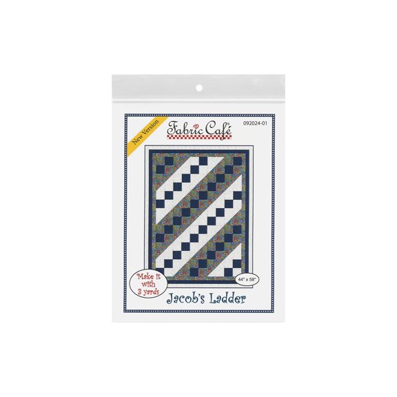 Fabric Cafe Jacob's Ladder Quilt Pattern, 3 Yard Quilt FC092024-01