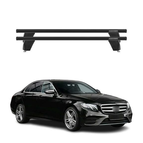 For 2017-2023 Mercedes E Class W13 Sedan Fix Point Roof Racks Alu Black