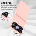 thumbnail image 3 of MonsDirect for 6.7 inch Samsung Galaxy Z Flip 4 5G 2022 Case, Hinge Protection Hard PC Back Shell Anti-Drop Slim Shockproof Full Coverage with Independent Lens Circle for Galaxy Z Flip 4, Pink, 3 of 7