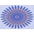 thumbnail image 1 of Ahgly Company Machine Washable Indoor Rectangle Transitional Periwinkle Purple Area Rugs, 5' x 8', 1 of 7