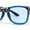 Black Blue - Blue, variant on Rhinestone Death Metal Skull Classic Horn Rim Plastic Sunglasses All Black