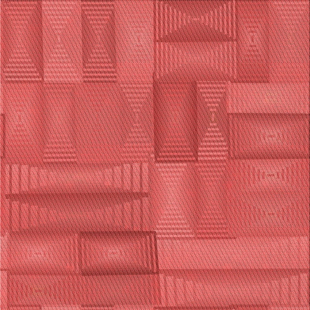Ahgly Company Tapis d'Intérieur Lavables à la Machine, Carrés, Transitionnels, Rouges, 5 Pieds Carrés