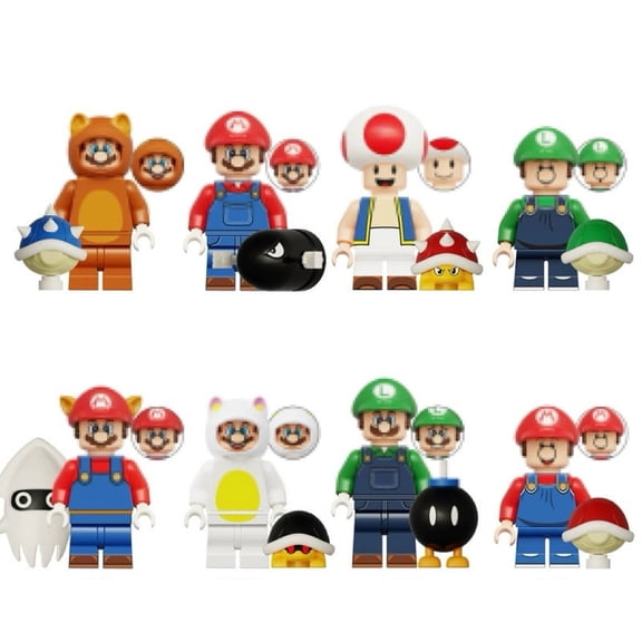 8PCS Minifigures Set –Movies Building Blocks, Creative Puzzle Toys for Children Christmas Gift Birthday Present