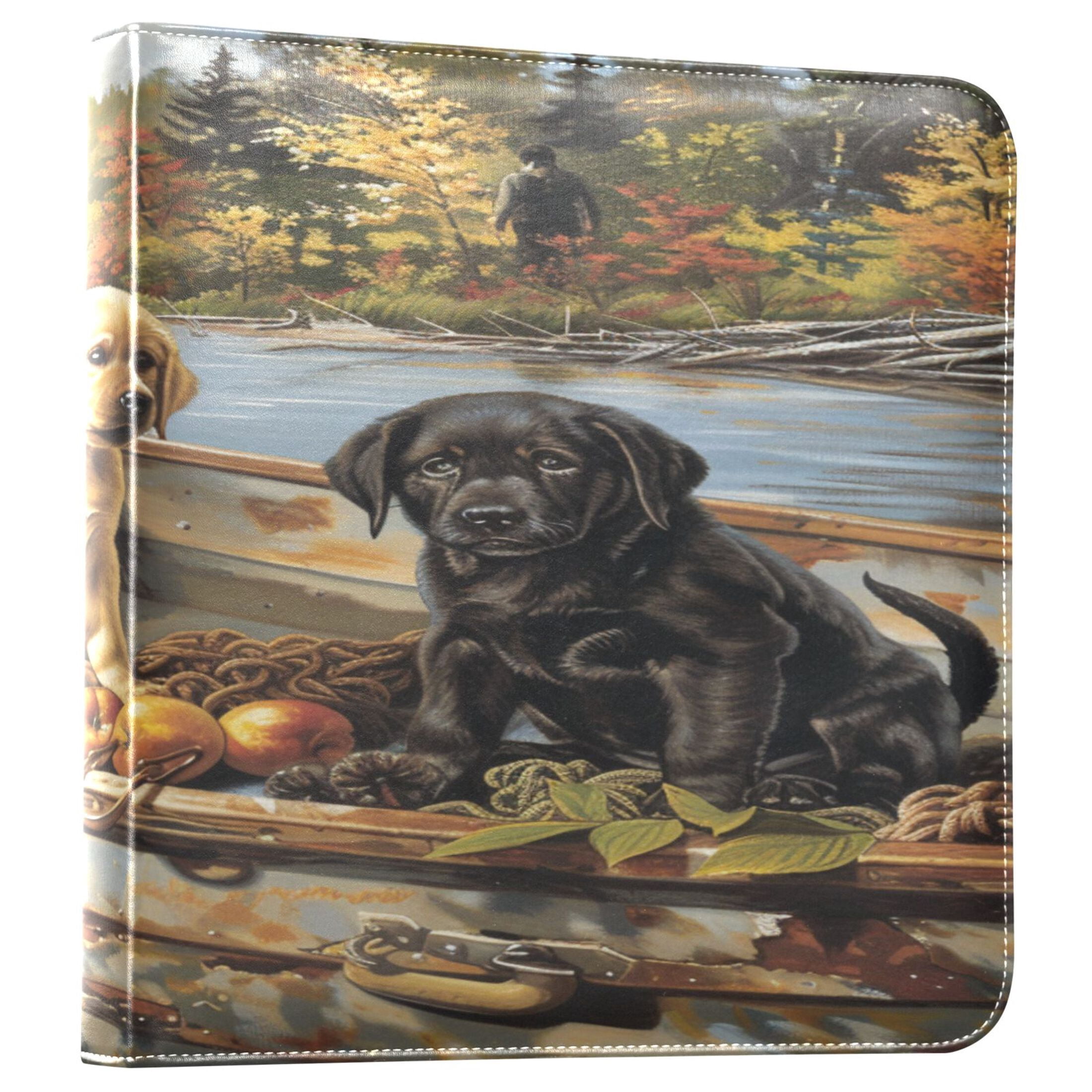 YAZAOO Photo Album Book Scrapbooking Puppies on Lake Adventur Printed Picture Album