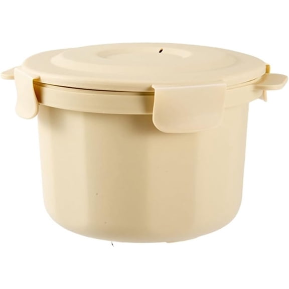 ABPETE Microwave Rice Cooker And Steamer Pot With Steam Circulation For Even Cooking Of Rice, Pasta, And Vegetables, Portable Design For Travel And Easy Maintenance