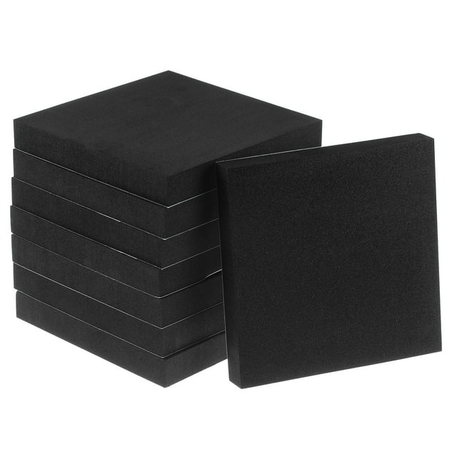 Unique Bargains 8 Packs Adhesive Foam Padding Sheets 3/4' Thick x 6' Long Square EVA Foam Sheet Self Stick Anti Vibration Pads