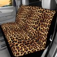 thumbnail image 2 of Uourmeti Leopard Print Pattern Auto Bench Seat Cushion Covers for Vehicles, Set of 2 Non-Slip Car Seat Cover Cushions Stretch Durable Back Passenger Seat Cushions, 2 of 6