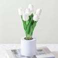 thumbnail image 4 of Lámpara de noche con forma de tulipán LED recargable, simulación de flores, lámpara de imitación para dormitorio y mesita de noche, 4 of 6