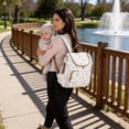 thumbnail image 2 of Printed Floral Diaper Storage Backpack for New Mom, Lightweight Padded Nursing Bag with Zipper, Large Capacity Baby Organizer for Travel Daily Use (Style 6), 2 of 21