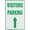 Warning Sign 3, variant on Visitors Only Parking 24Hr Limit Applies Outdoor Safe Sign - 8"x12", UV Protected, Weatherproof - Office Lot, Store, Hospital, Hotel Alert