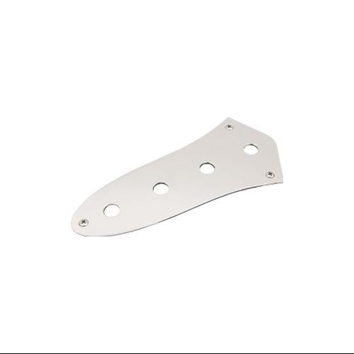 Jazz Bass Control Plate, 4-Hole (Chrome)